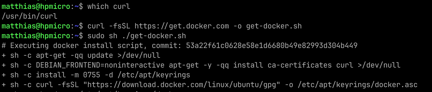 Docker Installation